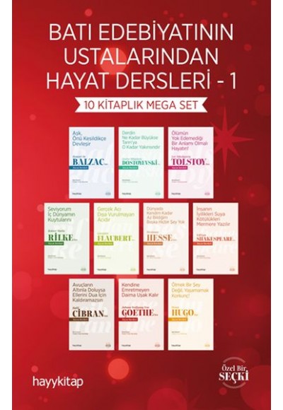 Batı Edebiyatının Ustalarından Hayat Dersleri - 1 (10 Kitap)