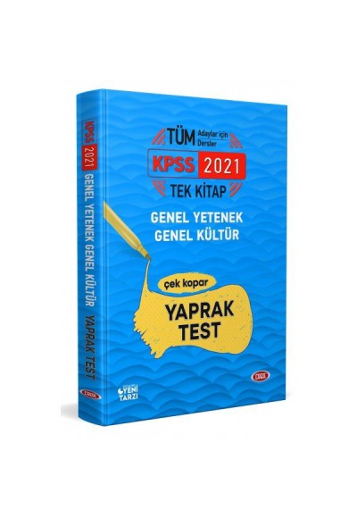 Data 2021 KPSS Genel Yetenek Genel Kültür Çek Kopar Yaprak Test