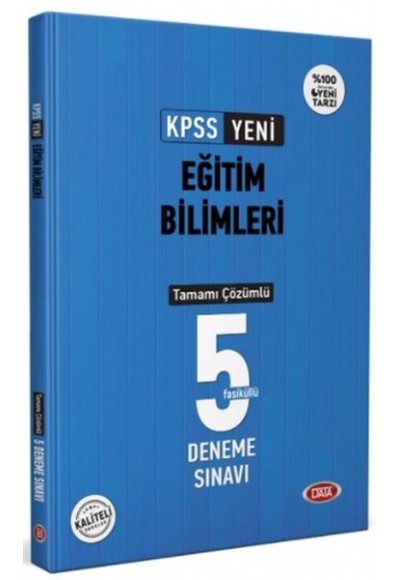 Data KPSS Eğitim Bilimleri Tamamı Çözümlü 5 Deneme Sınavı 2021