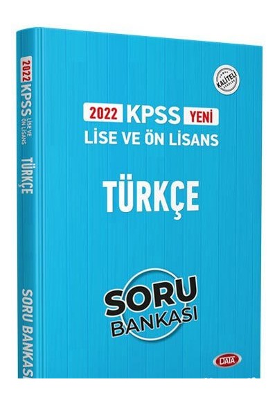 Data 2022 KPSS Lise ve Ön Lisans Türkçe Soru Bankası