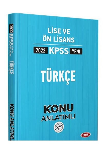 Data 2022 KPSS Lise ve Ön Lisans Türkçe Konu Anlatımlı