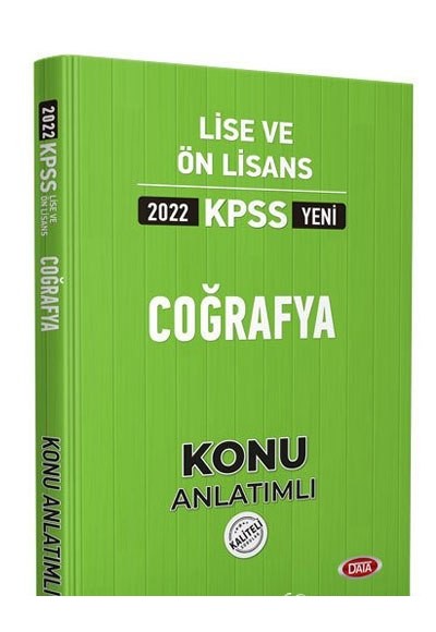 Data 2022 KPSS Lise ve Ön Lisans Coğrafya Konu Anlatımlı