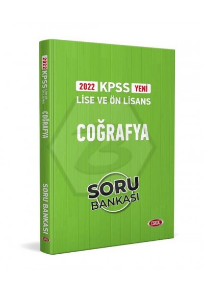 Data 2022 KPSS Lise ve Ön Lisans Coğrafya Soru Bankası