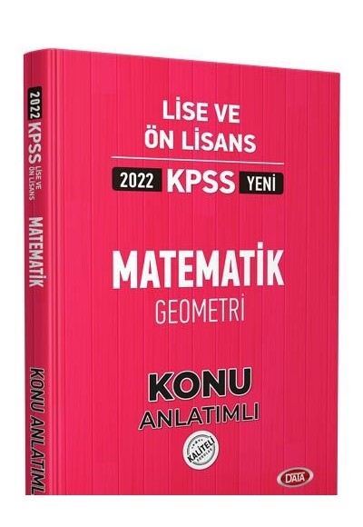 Data 2022 KPSS Lise ve Ön Lisans Matematik Geometri Konu Anlatımlı