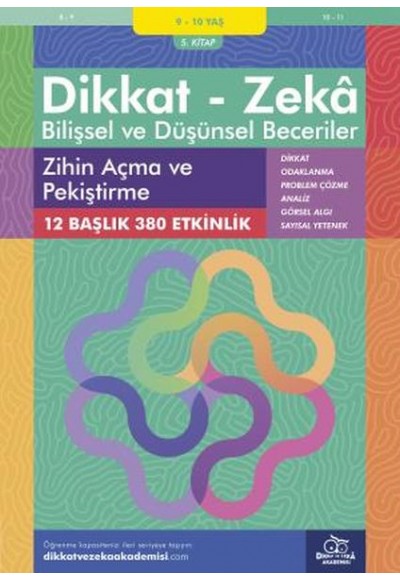 Zihin Açma ve Pekiştirme (9 - 10 Yaş) - Dikkat Zeka