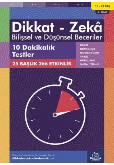 10 Dakikalık Testler (11-12 Yaş) - Dikkat Zeka