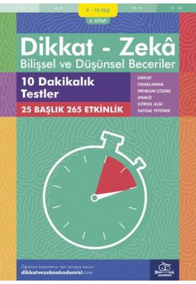 10 Dakikalık Testler (9-10 Yaş) - Dikkat Zeka