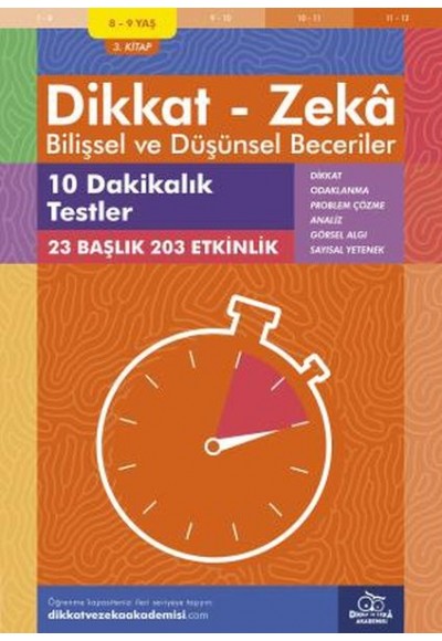 10 Dakikalık Testler (8-9 Yaş) - Dikkat Zeka