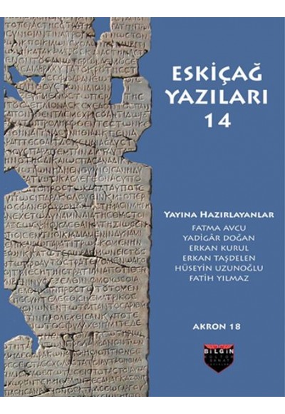Eskiçağ Yazıları 14 - Akron 18