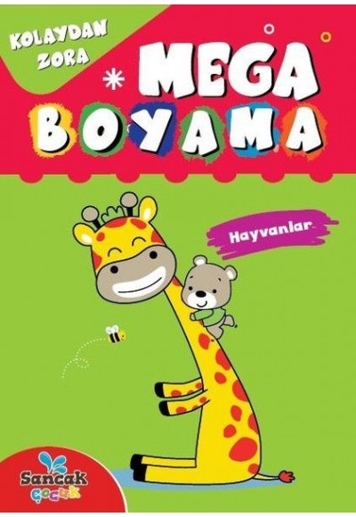 Mega Boyama - Hayvanlar Kolaydan Zora