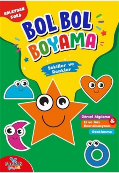 Şekiller ve Renkler - Kolaydan Zora Bol Bol Boyama