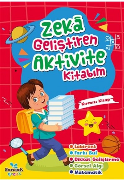 Zeka Geliştiren Aktivite Kitabım - Kırmızı Kitap