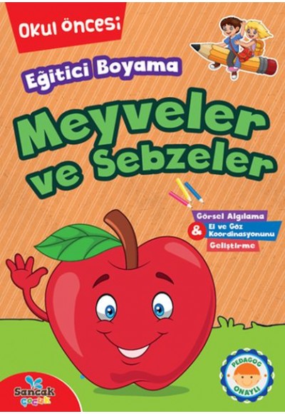 Eğitici Boyama - Meyveler ve Sebzeler
