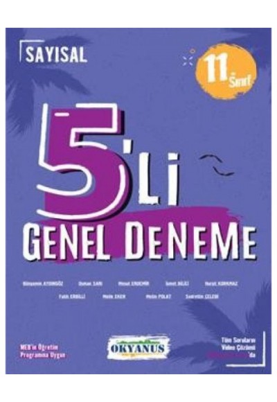 Okyanus 11. Sınıf Sayısal 5 li Deneme