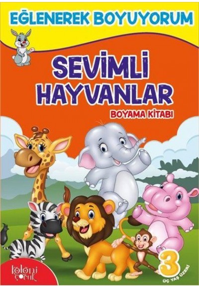Sevimli Hayvanlar Boyama Kitabı