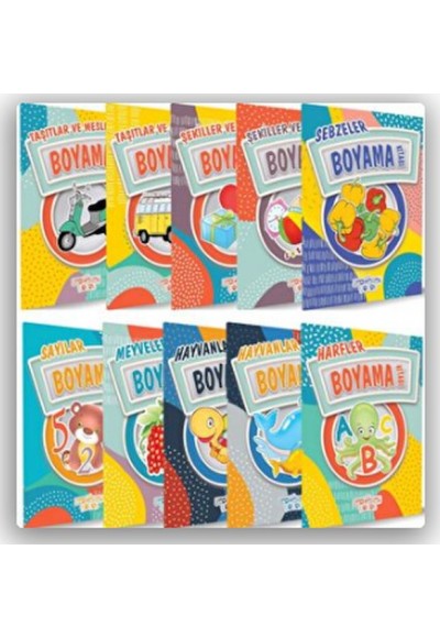 Boyama Kitapları (10 Kitap Takım)