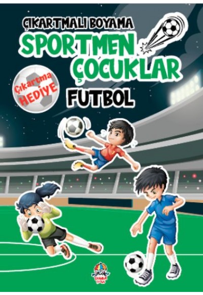 Çıkartmalı Boyama - Sportmen Çocuklar - Futbol