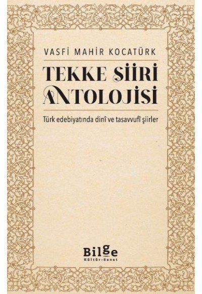 Tekke Şiiri Antolojisi