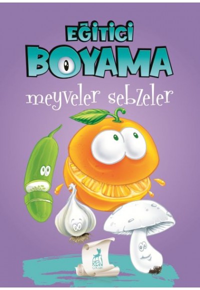 Eğitici Öğretici Boyama  - Meyveler Sebzeler