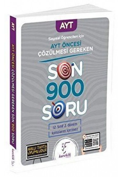 2023 AYT Öncesi Çözülmesi Gereken Son 900 Soru Sayısal Öğrencileri için