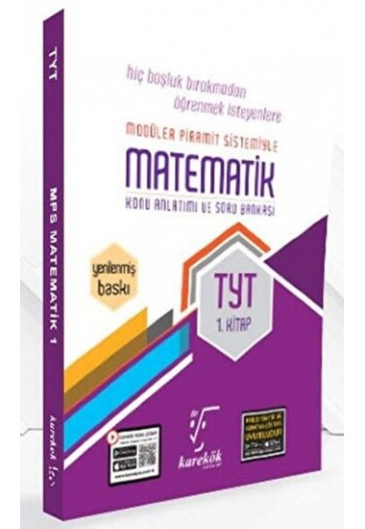 Karekök Yayınları TYT Matematik MPS Konu Anlatımı Soru Bankası 1. Kitap