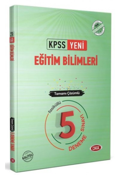 Data 2022 KPSS Eğitim Bilimleri Tamamı Çözümlü 5 Deneme Sınavı