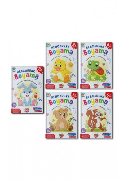 Rengarenk Boyama 5 Kitap Takım