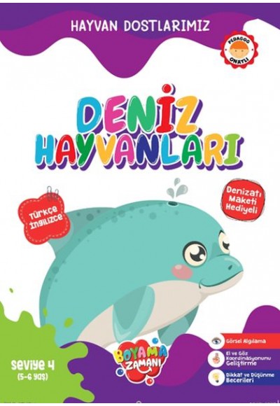 Hayvan Dostlarımız - Deniz Hayvanları Seviye 4 (5-6 Yaş)