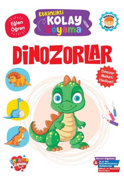 Etkinlikli Kolay Boyama – Dinozorlar