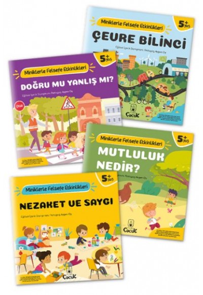 Miniklerle Felsefe Etkinlikleri Serisi (4 Kitap)