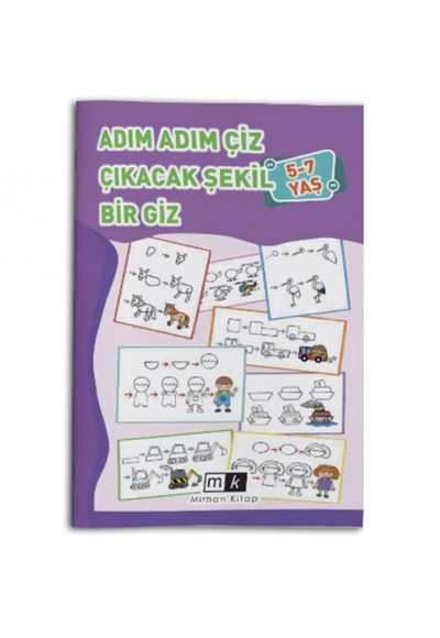 Adım Adım Çiz Çıkacak Şekil Bir Giz 5-7 Yaş