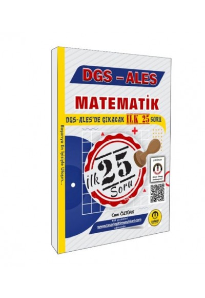 Tasarı Yayınları DGS ALES Matematik İlk 25 Çıkacak Soru Çözümlü