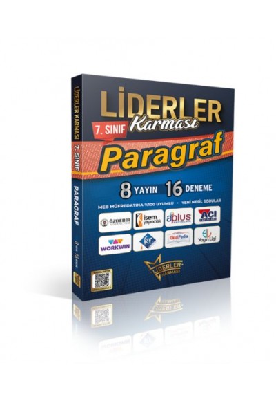 Liderler Karması 7.Sınıf Paragraf Denemeleri 8 Yayın 16 Deneme