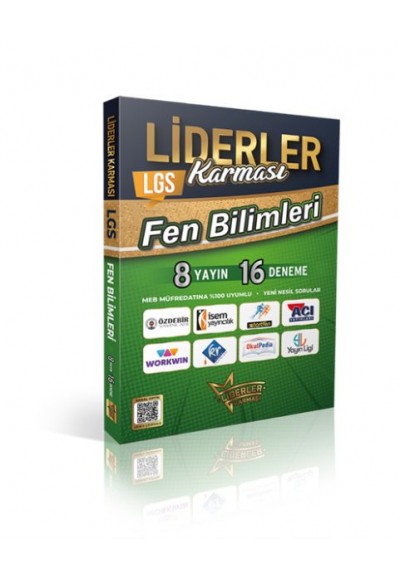 Liderler Karması Lgs Fen Bilimleri Denemeleri 8 Yayın 16 Deneme