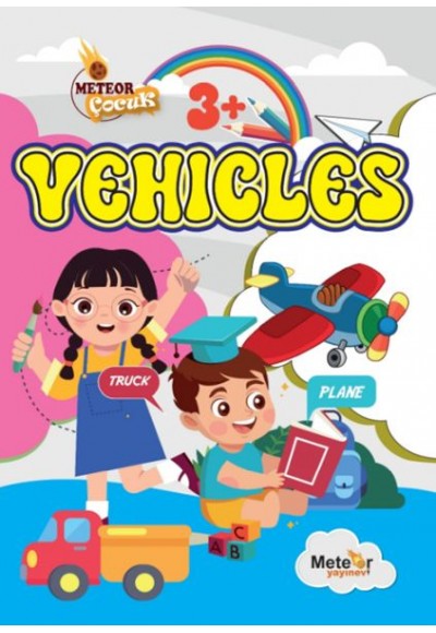 Vehıcles (Araçlar) Türkçe – İngilizce Boyama Kitabı