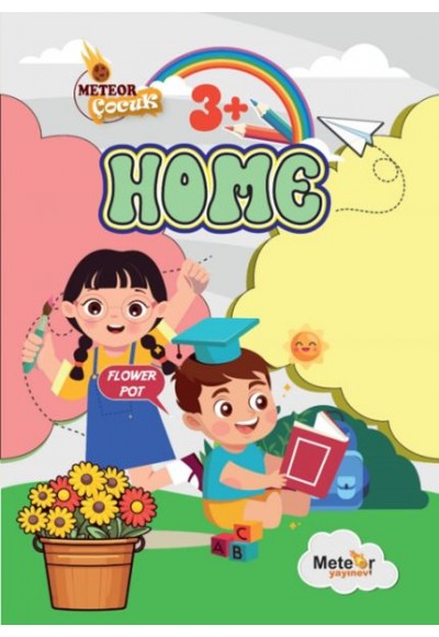 Homes (Ev Bölümleri) Türkçe – İngilizce Boyama Kitabı