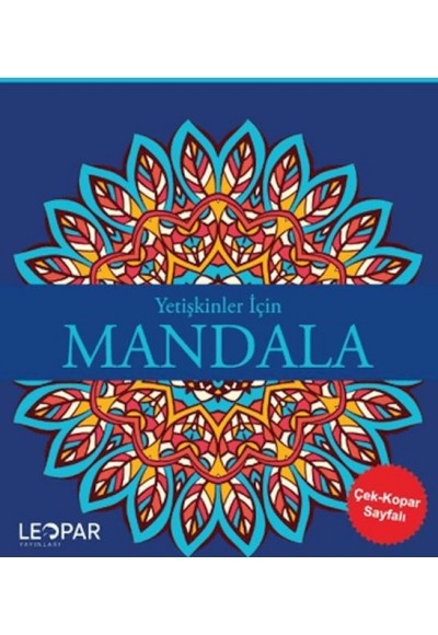 Yetişkinler İçin Mandala - Lacivert