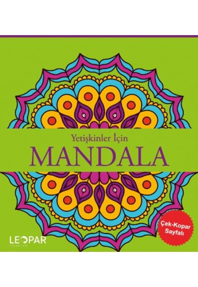 Yetişkinler İçin Mandala - Yeşil