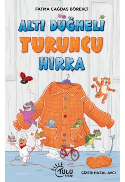 Altı Düğmeli Turuncu Hırka