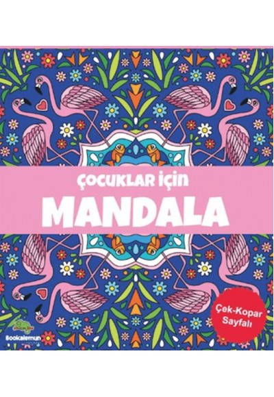 Çocuklar İçin Mandala - Lacivert