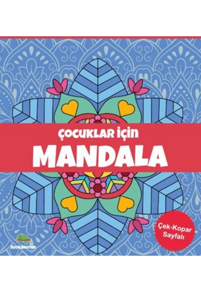 Çocuklar İçin Mandala - Mavi