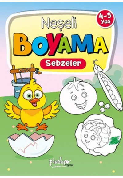 Neşeli Boyama Sebzeler 4-5 Yaş