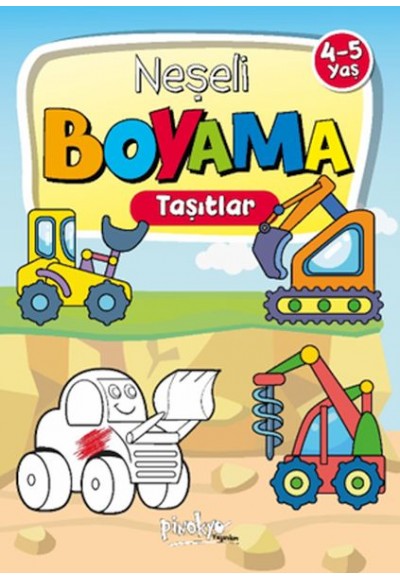 Neşeli Boyama Taşıtlar 4-5 Yaş