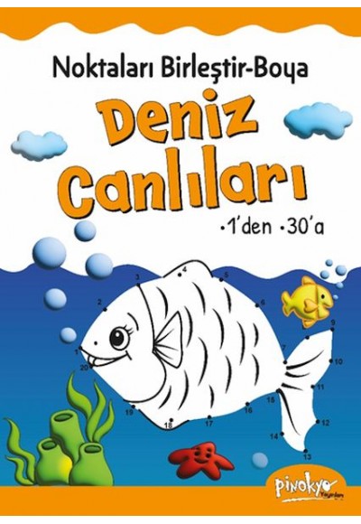 Noktaları Birleştir-Boya Deniz Canlıları-1’den 30’a