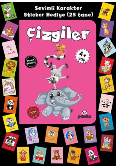 Stickerlı 4+ Yaş Çizgiler