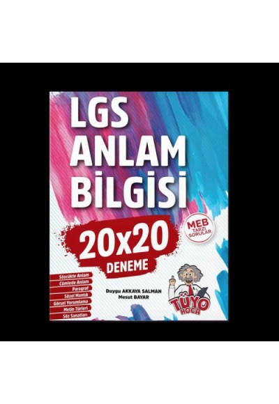 Tüyo Hoca LGS Anlam Bilgisi 20x20 Deneme Şeker