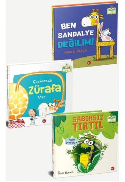Hayvanlarla Eğleniyorum Set - Organik Kitap (3 Kitap Takım)
