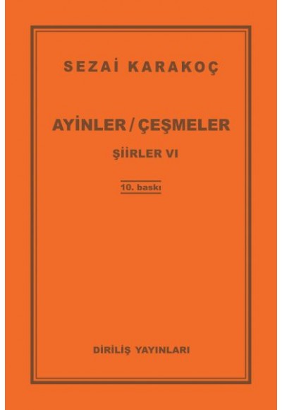 Şiirler 6 - Ayinler Çeşmeler