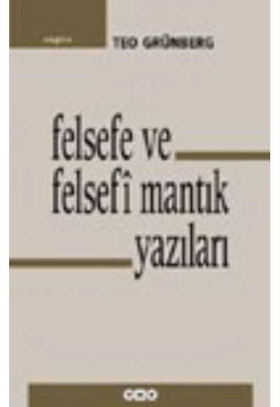 Felsefe ve Felsefi Mantık Yazıları