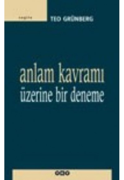 Anlam Kavramı Üzerine Bir Deneme